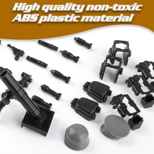 HIMIRICH Military Weapons Pack Accessories Kits Toys, 41 Pcs | Safe, Compatible with Major Brands, for Boys 6+ thumbnail 6