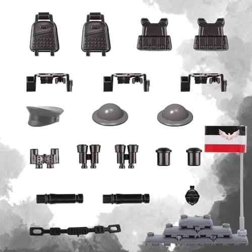 HIMIRICH Military Weapons Pack Accessories Kits Toys, 41 Pcs | Safe, Compatible with Major Brands, for Boys 6+ thumbnail 2