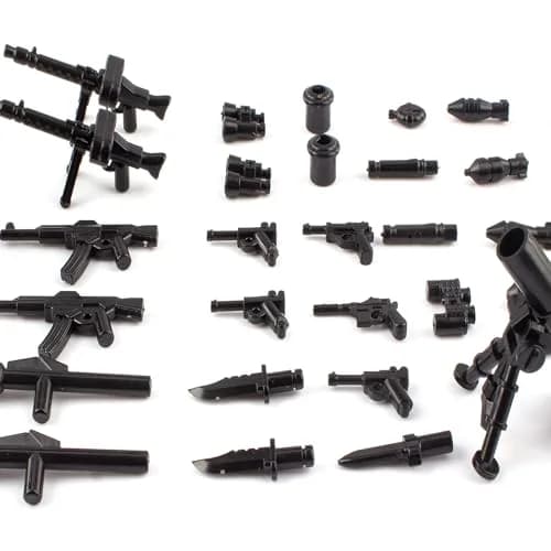 HIMIRICH Military Weapons Pack Accessories Kits Toys, 41 Pcs | Safe, Compatible with Major Brands, for Boys 6+ thumbnail 3