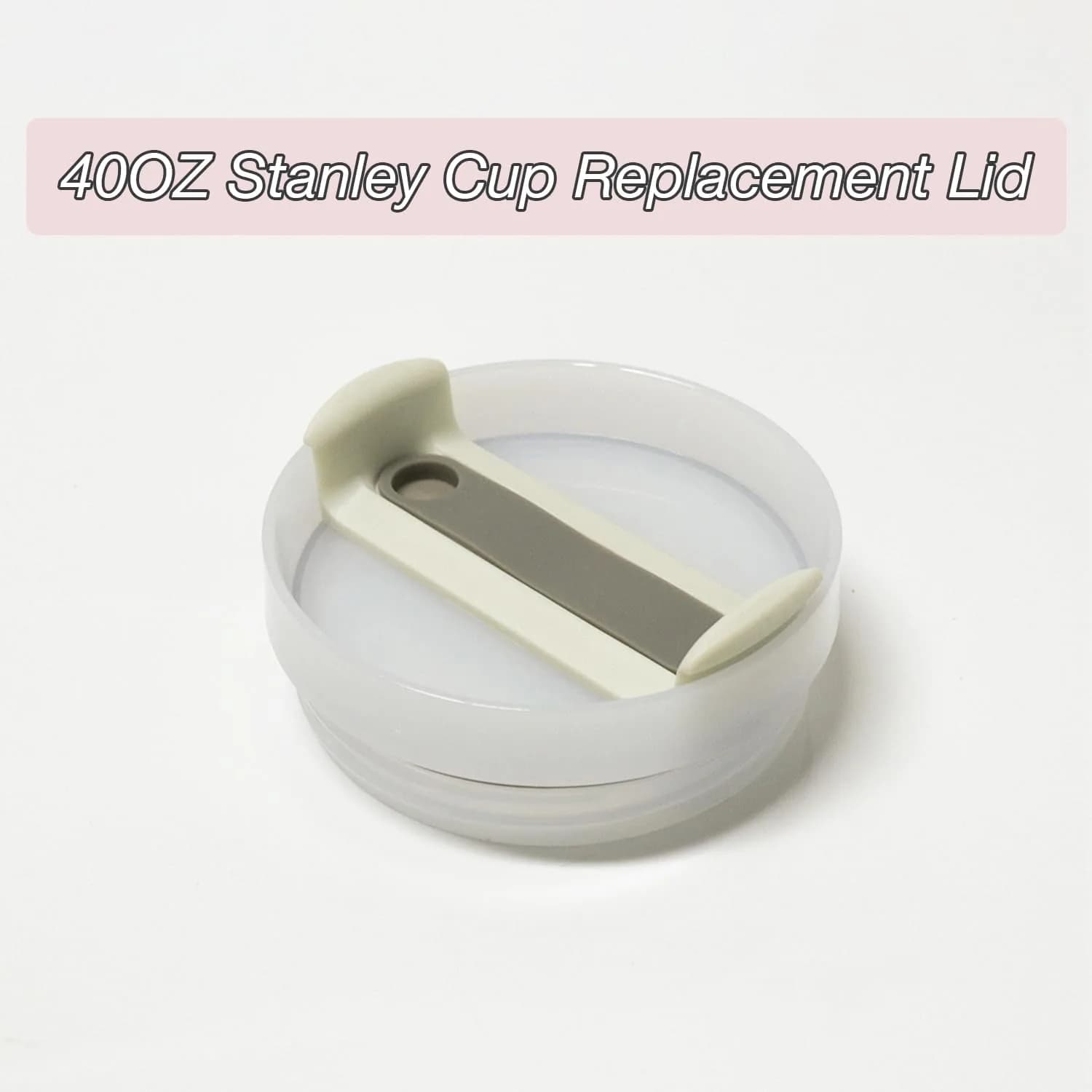 Horsdo 40oz Tumbler Lid in Beige-grey - Spill-Proof Replacement Lid (2-Pack) - view 4