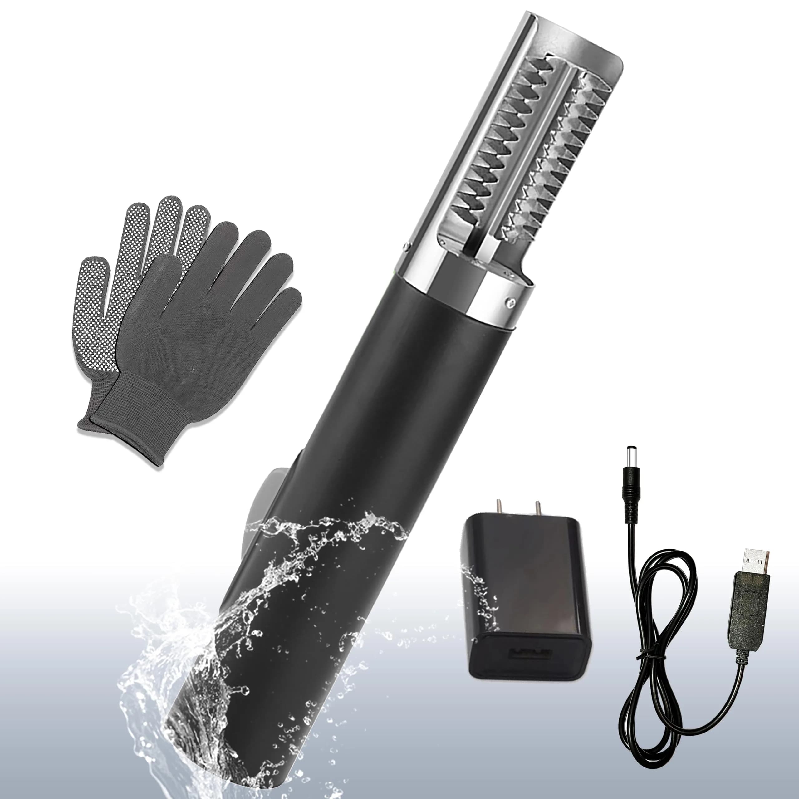 YiDeyuLL Electric Fish Scaler 29.21cm (11.5 inches) Black | Removes Scales Effortlessly - main product image