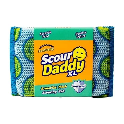 Scrub Daddy Scour Daddy XL | Heavy Duty Non Scratch Mesh Sponge for Kitchen & Bathroom Cleaning - main product image