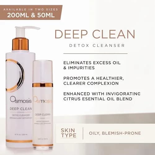 OSMOSIS Deep Clean Purifying Face Wash 1.69 Fl Oz | All Skin Types, Oily & Refreshing thumbnail 2