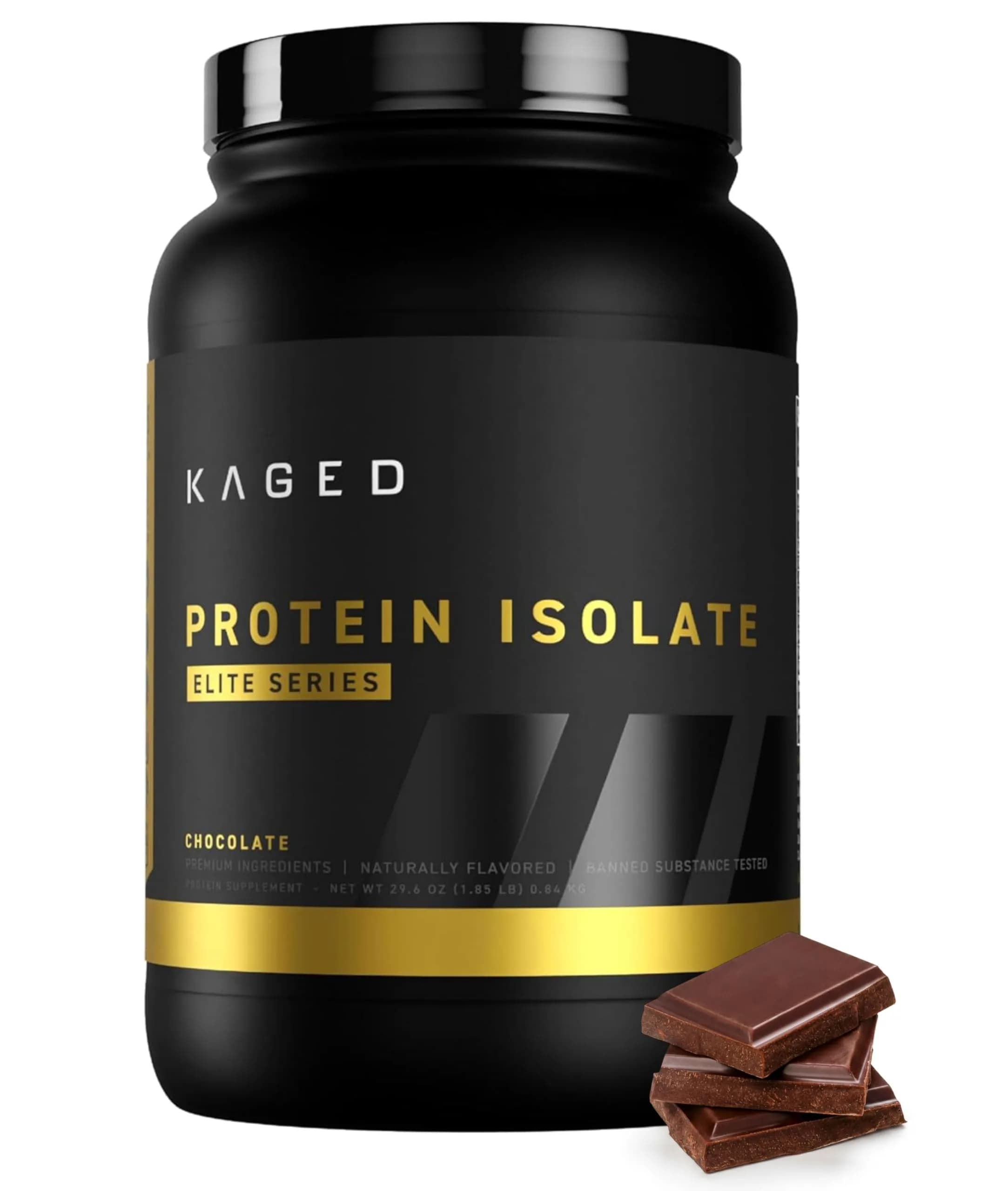 Kaged Protein Powder Elite: 100% Isolate Blend Whey | 2lbs | Muscle Recovery & Growth
