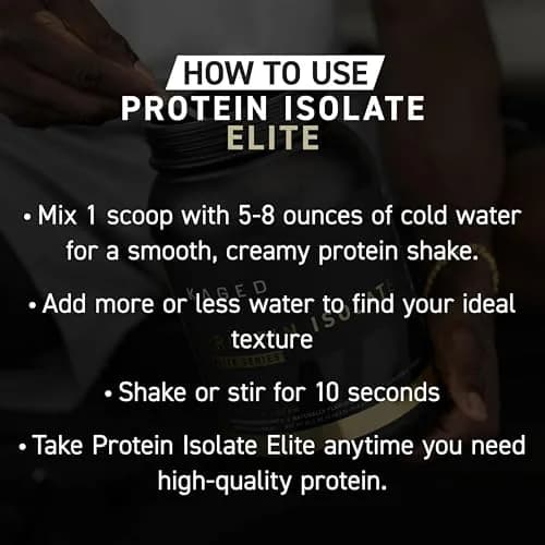 Kaged Protein Powder Elite: 100% Isolate Blend Whey | 2lbs | Muscle Recovery & Growth thumbnail 8