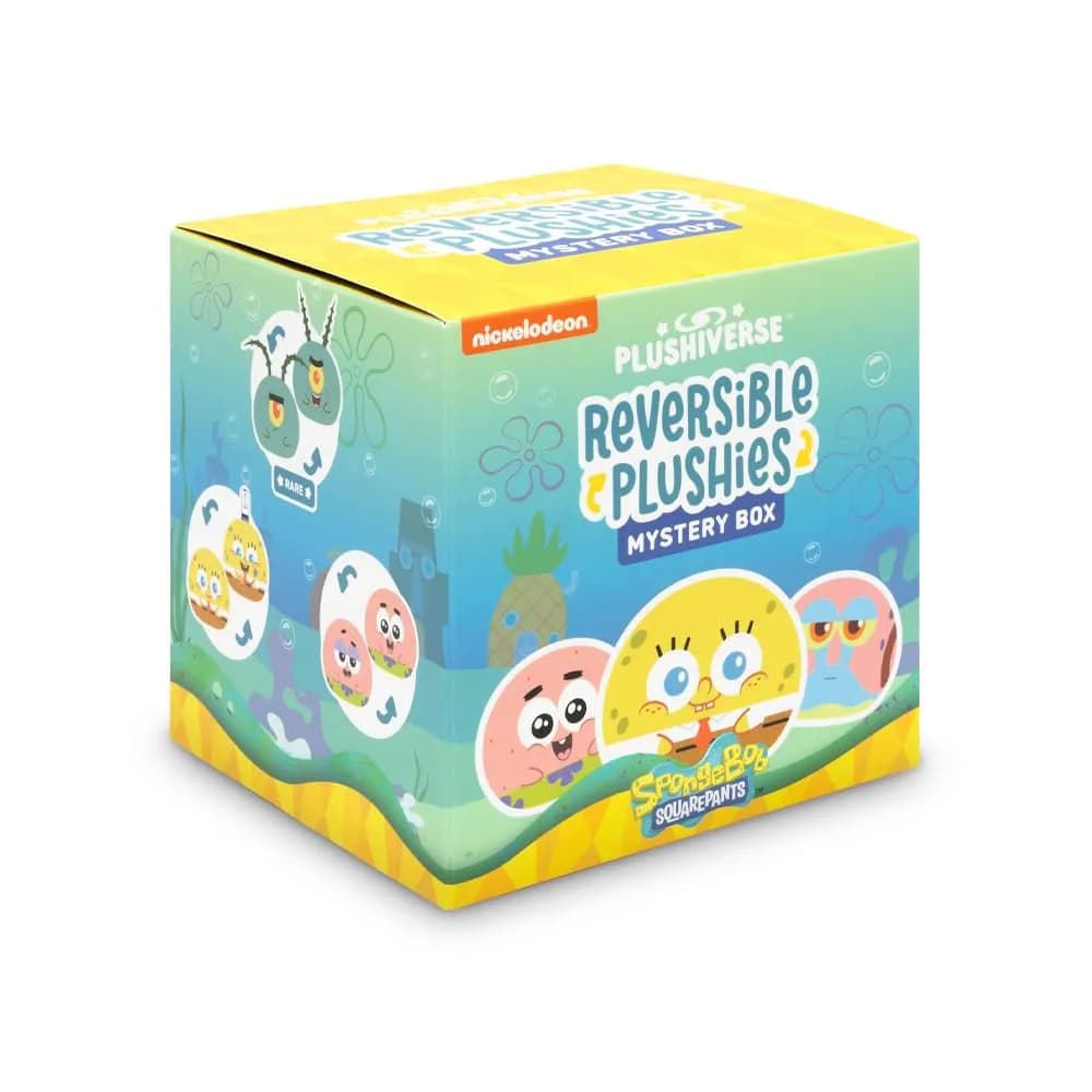 TeeTurtle Avatar The Last Airbender Series Reversible Plushie Mystery Box, 3-Inch Mini Blind Box Plush | Officially Licensed Collectible Toy — SpongeBob SquarePants Series