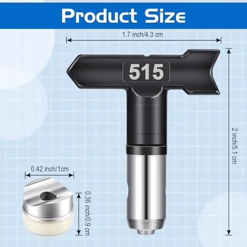 Zhengmy Airless Paint Sprayer Tips 12 Pcs (211-523) | 1/4" NPT Stainless Steel Nozzles for Home & Industrial Painting thumbnail 3