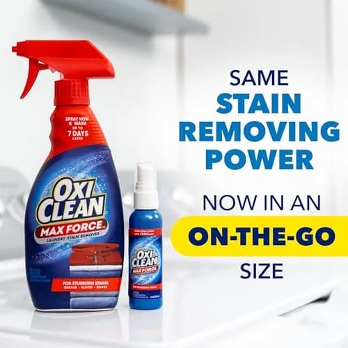 OxiClean Max Force Laundry Stain Treater Spray 118ml (2 Fl Oz, 2 Pack) | Tough Dried-In Stains thumbnail 2