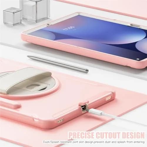 Junfire Protective Case for Samsung Galaxy Tab S9 Plus/S8 Plus/S7Plus/S7FE/S9 FE Plus | 12.4'' Tablet Cover with Kickstand & Stylus Holder thumbnail 7