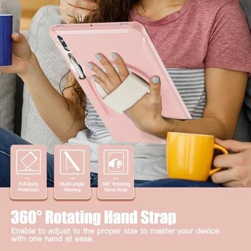 Junfire Protective Case for Samsung Galaxy Tab S9 Plus/S8 Plus/S7Plus/S7FE/S9 FE Plus | 12.4'' Tablet Cover with Kickstand & Stylus Holder thumbnail 3