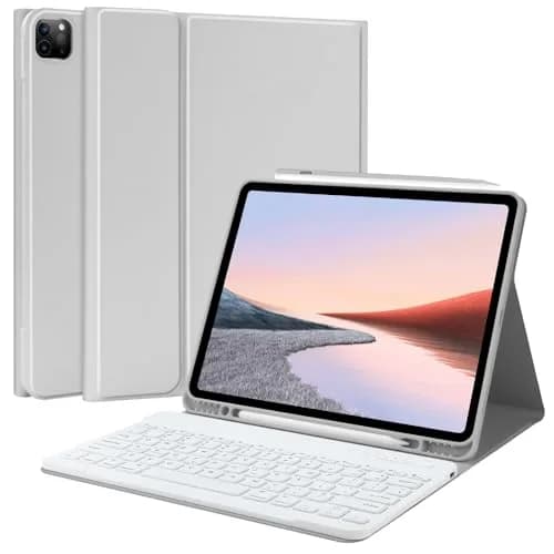TQQ Keyboard Case for iPad Air 13" & Pro 12.9" | Compatibility & Auto Wake (70-120c) thumbnail 1