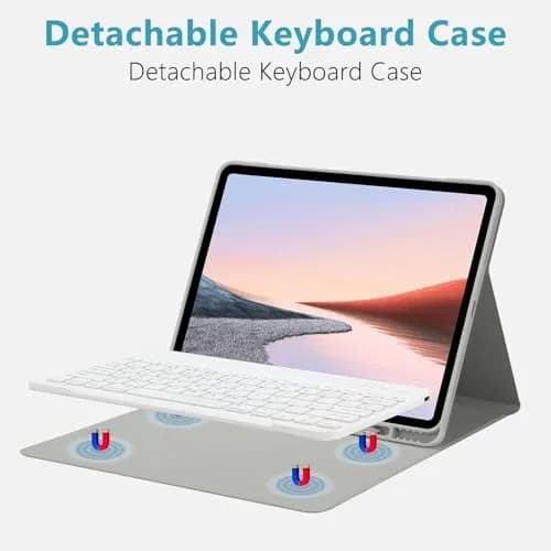 TQQ Keyboard Case for iPad Air 13" & Pro 12.9" | Compatibility & Auto Wake (70-120c) thumbnail 3