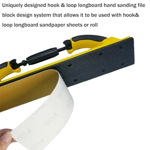 Toromp Hand Sanding Block 2-3/4" x 15-3/4" | Adjustable Radius Flex for Automotive & Woodworking thumbnail 5