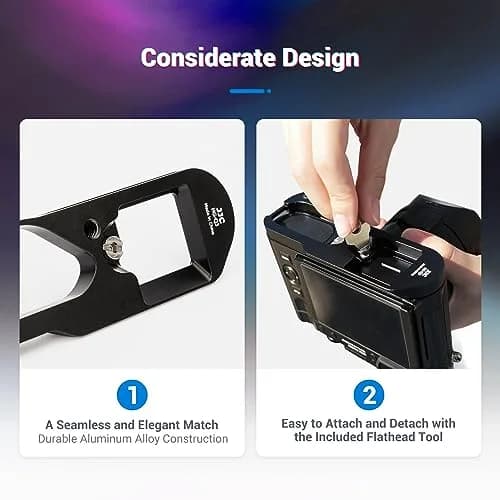 JJC Metal Hand Grip Handgrip L Bracket for Leica Q3/Q3 43 Cameras | Comfortable, Secure Hold thumbnail 3