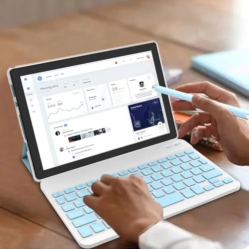 CUPEISI Android 15 Tablet 10.1 inch 12GB RAM+64GB ROM (1TB Expandable) | 2-in-1 with Keyboard, Mouse, Stylus, IPS HD Screen, Wi-Fi 6 thumbnail 3