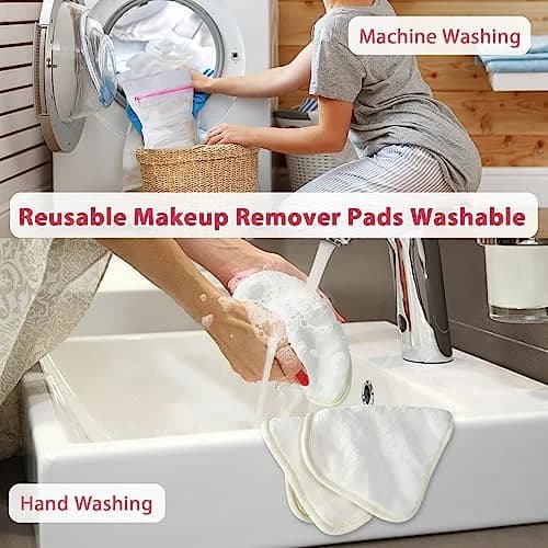 Natwag Makeup Remover Cloths 15cm x 15cm (6" x 6") | Gentle Microfiber Face Washcloths for All Skin Types, 12 Pack thumbnail 7