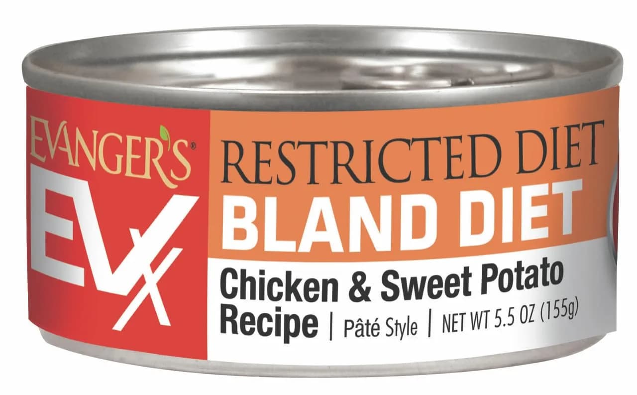 Evanger's Pet Food – Restricted Diet Bland Recipe for Cats, 5.5 oz, Pack of 24 | Simple, Gentle, USA Made