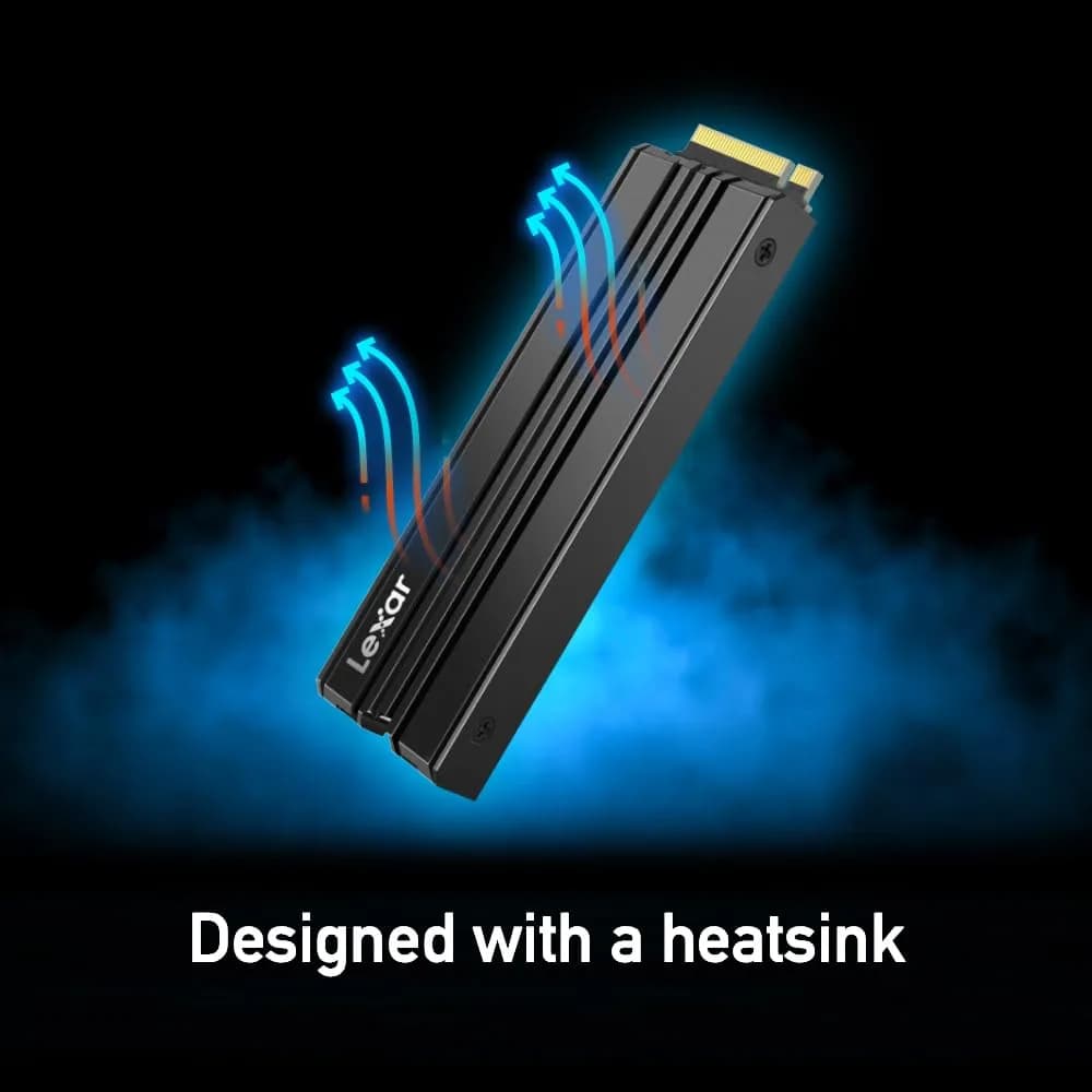 Lexar 2TB NM790 NVMe SSD w/Heatsink, 2000 GB (2 TB) | PCIe Gen 4x4 Speeds Up to 7400MB/s Read - view 5