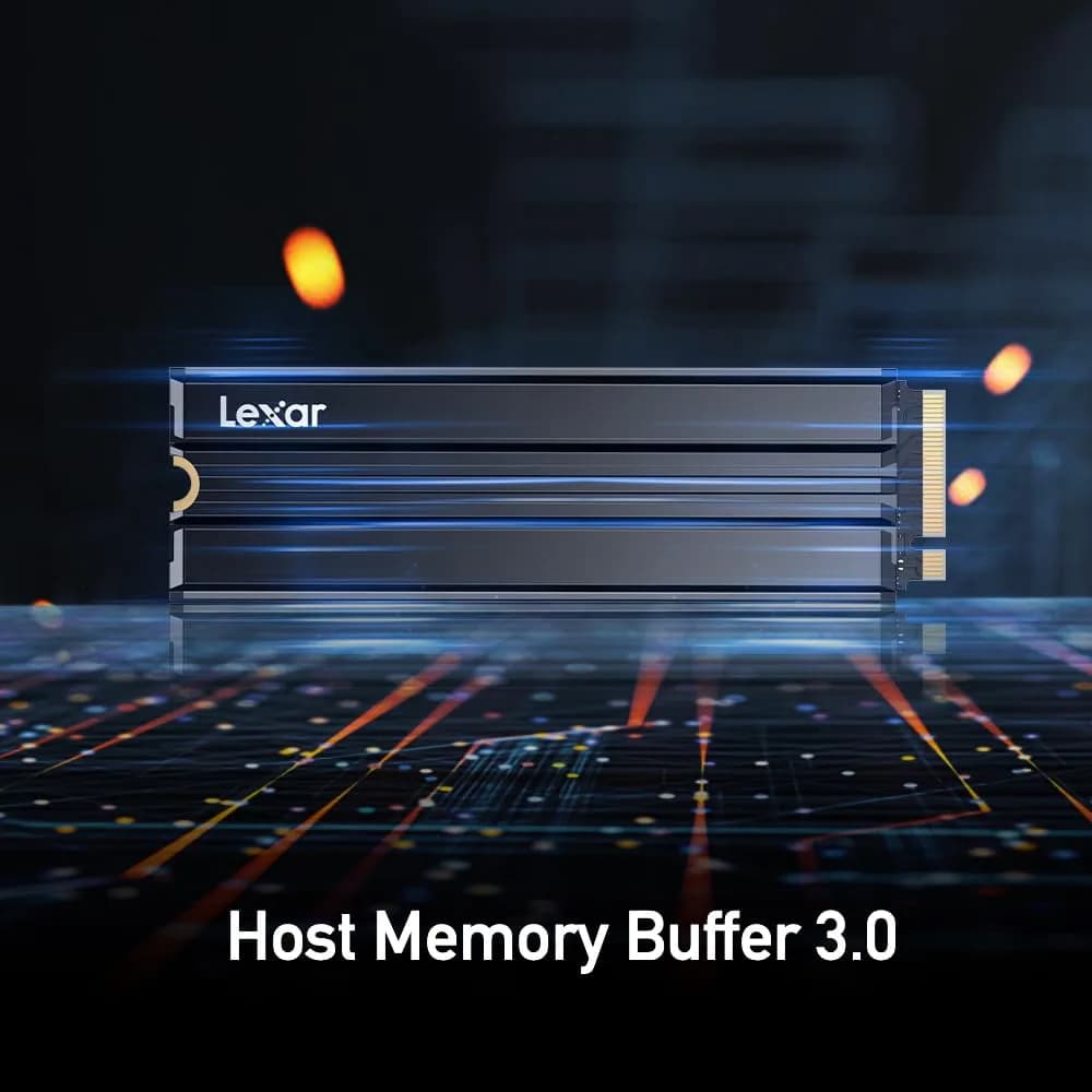 Lexar 2TB NM790 NVMe SSD w/Heatsink, 2000 GB (2 TB) | PCIe Gen 4x4 Speeds Up to 7400MB/s Read - view 6