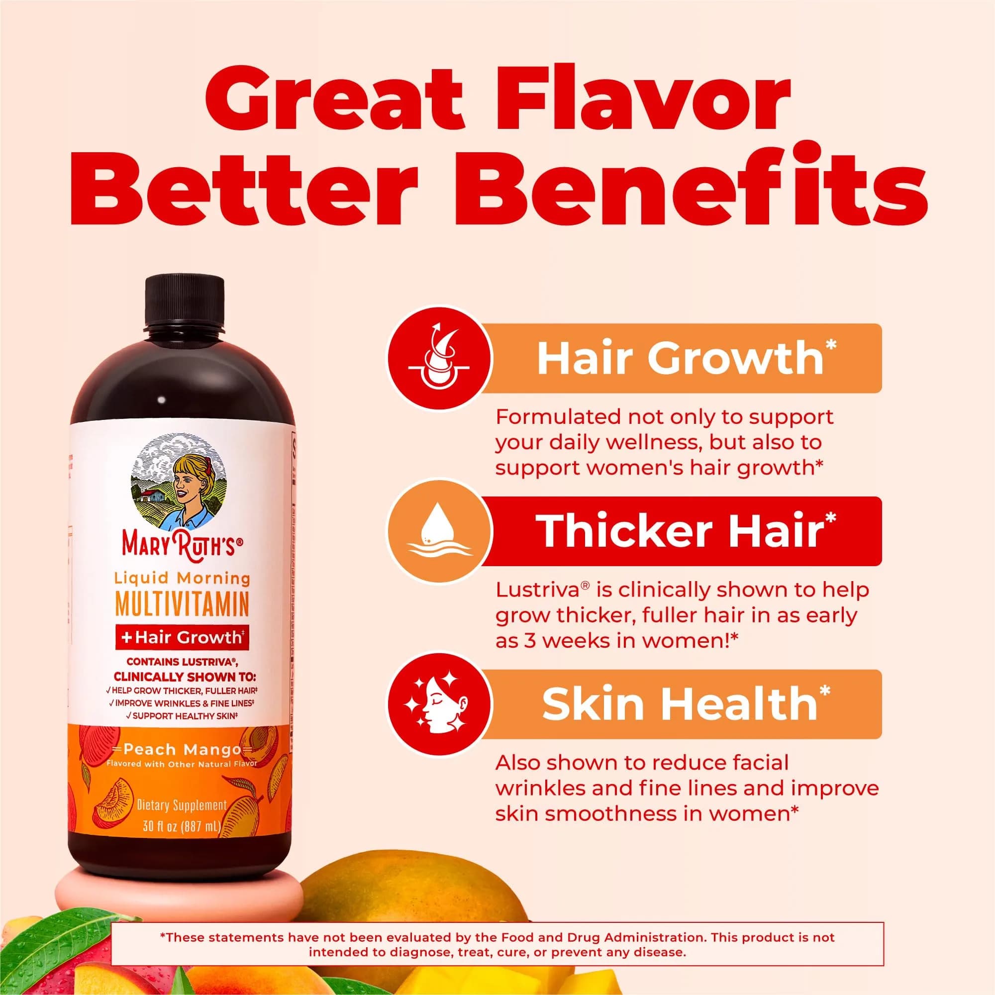 MARYRUTH'S Liquid Multivitamin + Hair Growth 946ml (30 Fl Oz) | Clinically Proven for Thicker Hair - view 5