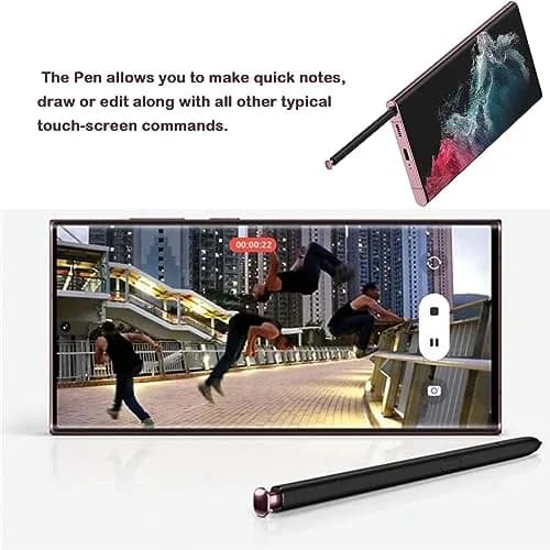 CaoXiong S22 Ultra S Pen Replacement for Samsung Galaxy S22 Ultra Stylus (2-Pack, Burgundy) | 4096 Pressure Levels thumbnail 4