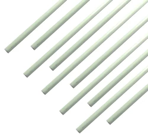 MOKOVI Round Fiberglass Solid Rod Blank 5mm x 420mm (10 Pcs) | High Strength, Corrosion Resistant DIY Material thumbnail 1