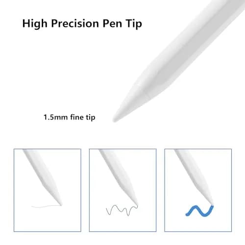 Waiktyne Stylus Pen for iPad Pro 13 inch M4, iPad Air M3 M2, iPad Mini A17 Pro, iPad 11th 10th 9th 8th 7th 6th Gen - White thumbnail 5
