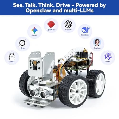 SunFounder PiCar-X AI Robot Smart Car Kit for Raspberry Pi 5/4/3B+/Zero 2w | Python & Scratch Programming thumbnail 2