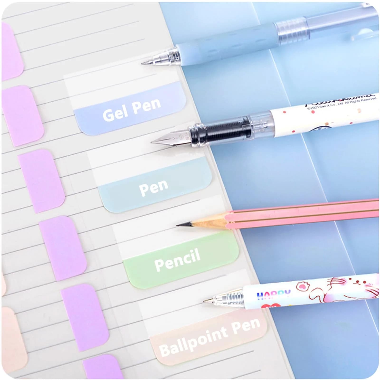 ELII 480 Pcs Morandi Colour Sticky Index Tabs, 5.1cm (2 Inch) Writable & Repositionable Page Markers - 12 Colours - view 6
