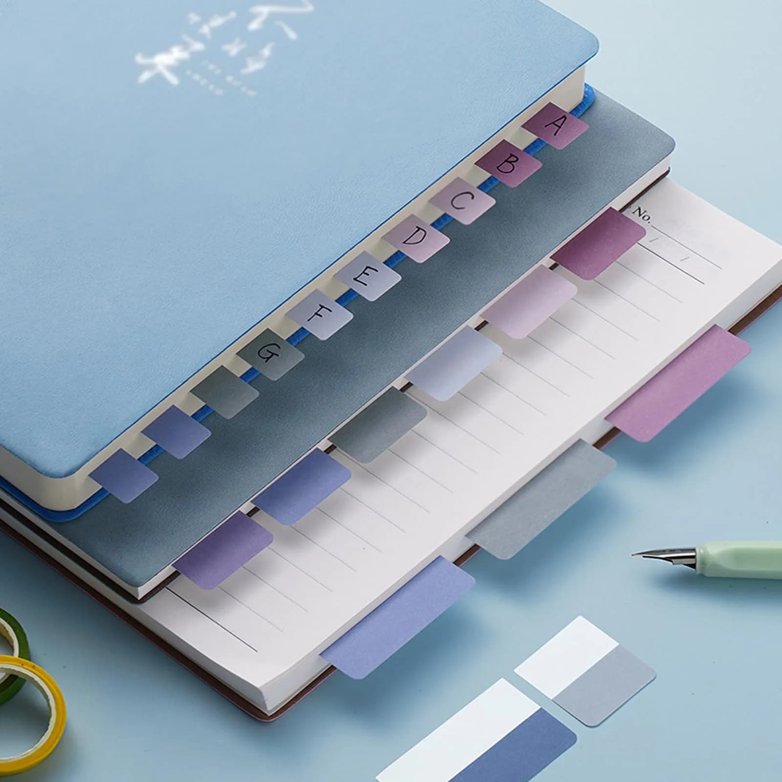 ELII 480 Pcs Morandi Colour Sticky Index Tabs, 5.1cm (2 Inch) Writable & Repositionable Page Markers - 12 Colours - view 8