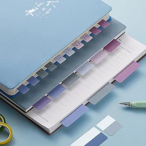 ELII 480 Pcs Morandi Tabs 2 Inch Sticky Index Tabs, Book Tabs Writable and Repositionable File Tabs Flags, Colored Page Markers 12 Colors | Bulk Pack Value Pack thumbnail 8