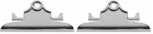 Business Source Metal Clip for Clipboards, Pack of 2 | Nickel-Plated for Durability thumbnail 1