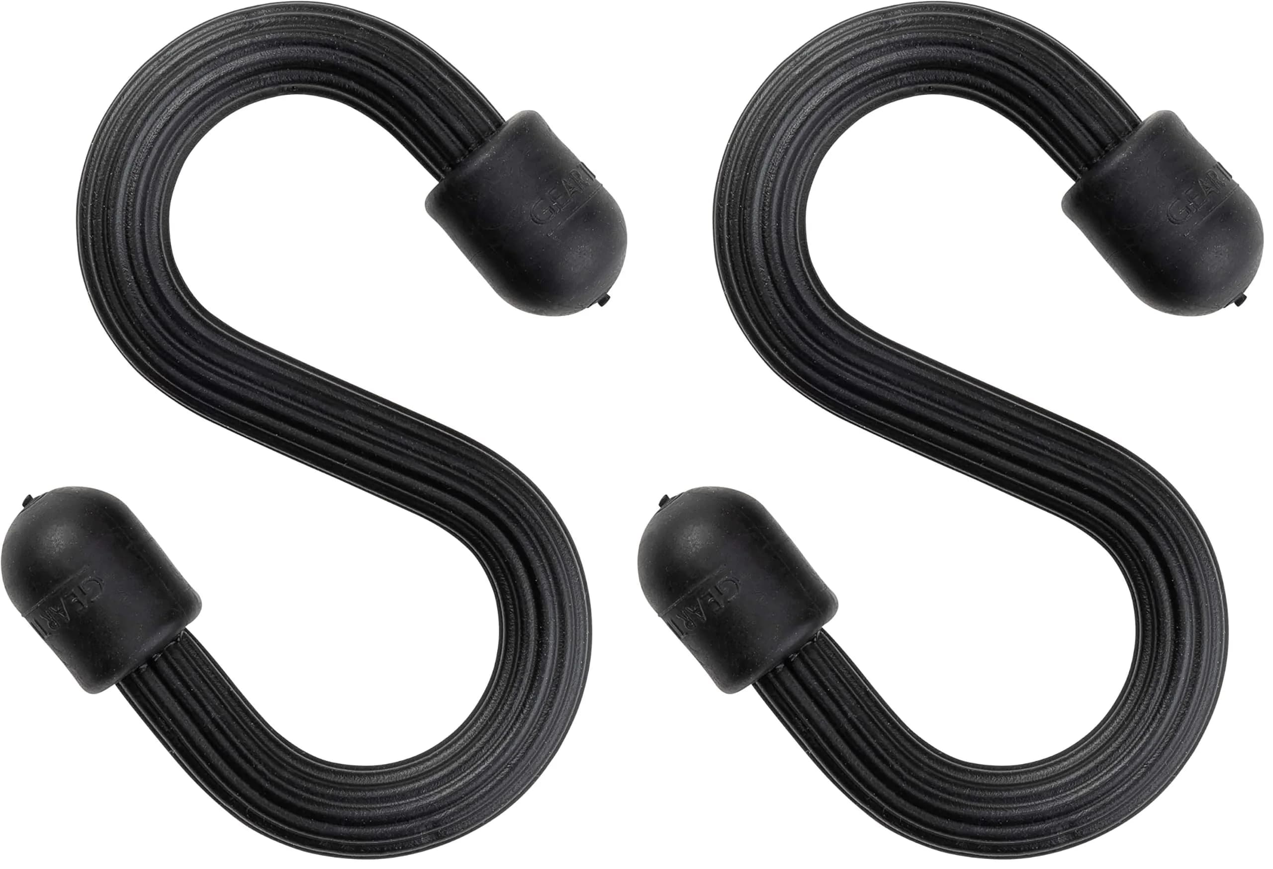 Nite Ize Gear Tie Bendable S-Hook for Garage, Closet, Kitchen & Plants, Black, 2.5cm (0.61in) | Heavy Duty Utility Hook — Black