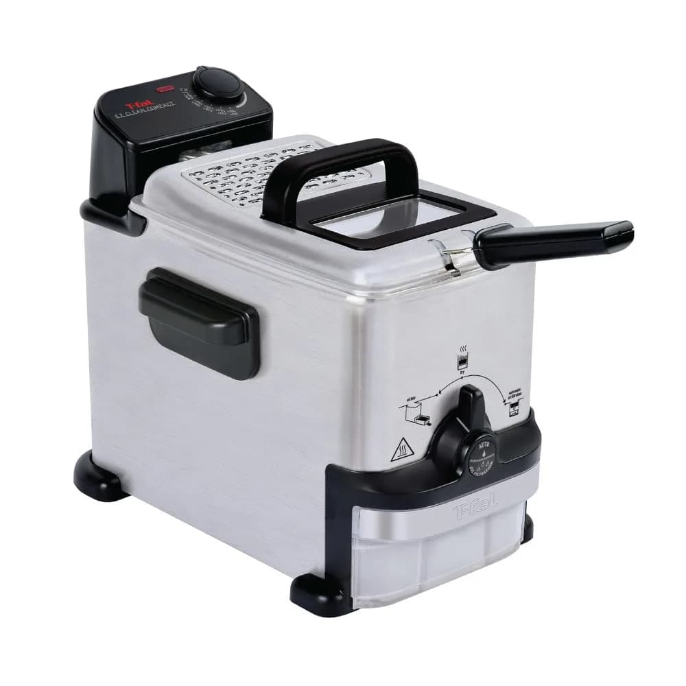 T-Fal EZ Clean Compact Electric Deep Fryer 1.8L | Oil Filtration & Adjustable Thermostat - main product image