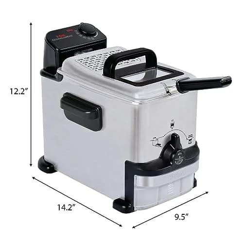T-Fal EZ Clean Compact Electric Deep Fryer 1.8L | Oil Filtration & Adjustable Thermostat thumbnail 8