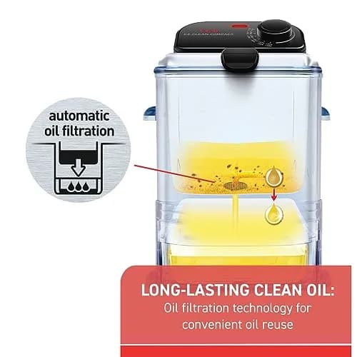 T-Fal EZ Clean Compact Electric Deep Fryer 1.8L | Oil Filtration & Adjustable Thermostat thumbnail 2