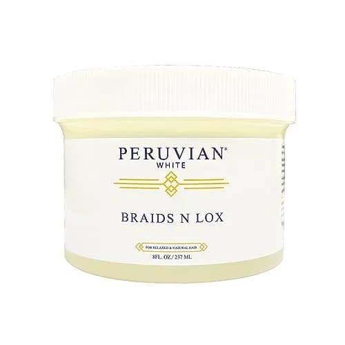 Peruvian white Braid, Loc, & Edge Gel, 8 oz | Extra Hold, Anti-Frizz, No Flaking thumbnail 1