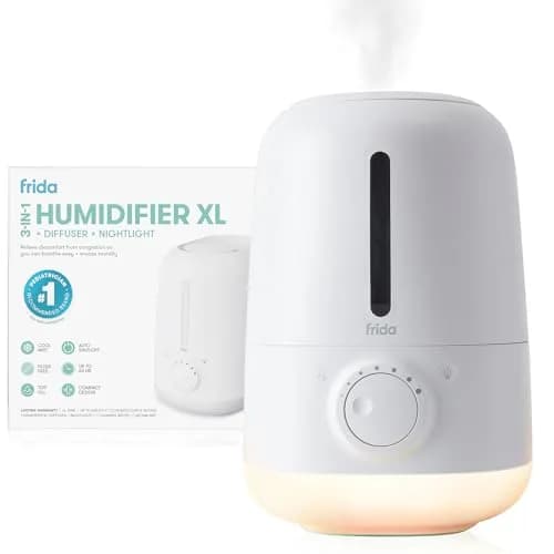 Frida Baby 3-in-1 XL Top Fill Cool Mist Humidifier with Diffuser & Nightlight 6L (1.6 Gallon) | Quiet Operation for Large Rooms thumbnail 1