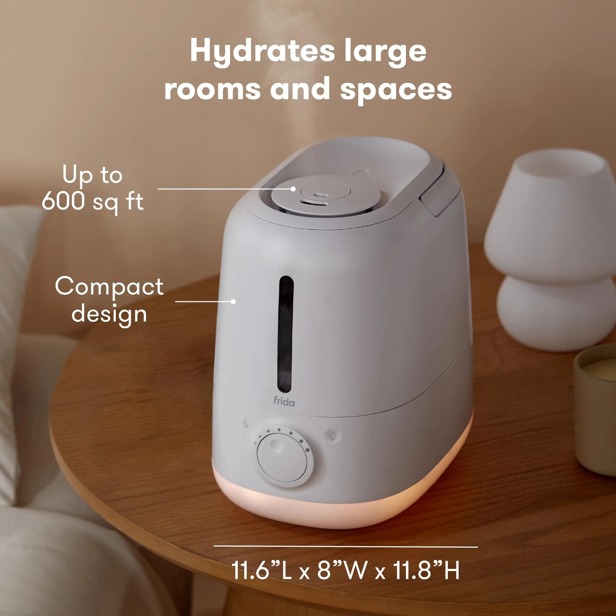 Frida Baby 3-in-1 XL Top Fill Cool Mist Humidifier with Diffuser & Nightlight 6L (1.6 Gallon) | Quiet Operation for Large Rooms - view 3