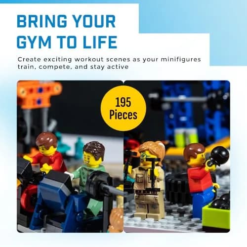 Brick Loot Mini City Gym Building Set 195 Pieces | STEM Educational Toy for Kids Ages 6+ thumbnail 6
