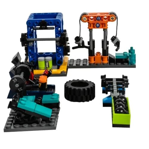 Brick Loot Mini City Gym Building Set 195 Pieces | STEM Educational Toy for Kids Ages 6+ thumbnail 1