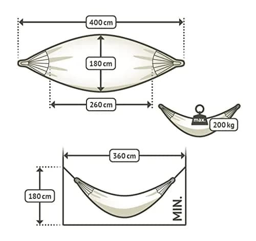 LA SIESTA Flora Classic Cotton Hammock & Wall Mount Kit XL (King) | Indoor & Outdoor Relaxation thumbnail 4