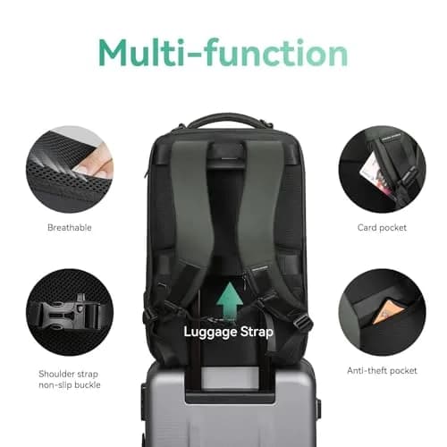 MARK RYDEN Business Backpack for Men, Waterproof 17.3 Inch Laptop Backpack with USB Charging Port & Sport Car Shape Design | High Capacity Travel Bag thumbnail 4