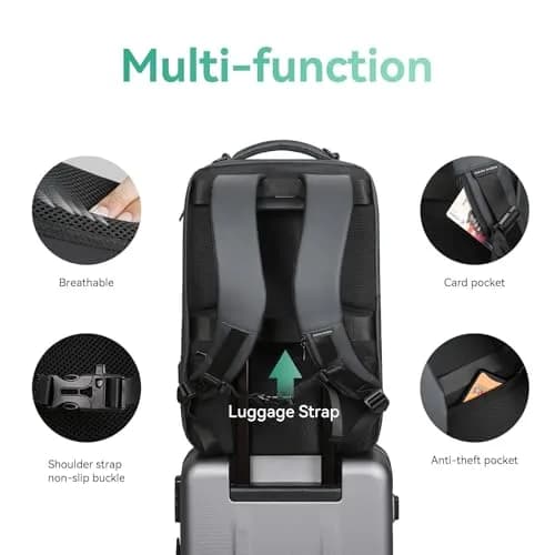 MARK RYDEN Business Backpack for Men, Waterproof 17.3 Inch Laptop Backpack with USB Charging Port & Sport Car Shape Design | 32L (1.2kg) thumbnail 4