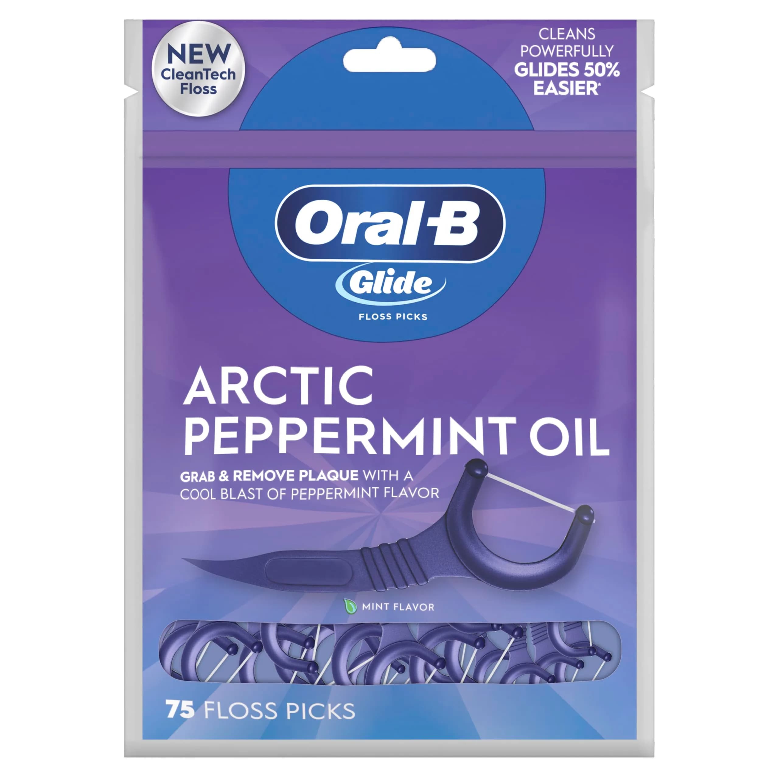 Oral-B Red Glide Floss Picks Bag | Removes Plaque, Dentist Tested, Hypoallergenic - view 9