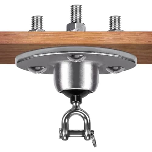 BeneLabel Stainless Steel Speed Bag Swivel Mount with 360° Rotation Hook | Heavy Duty Boxing Swivel for Punching Bag Platform thumbnail 6