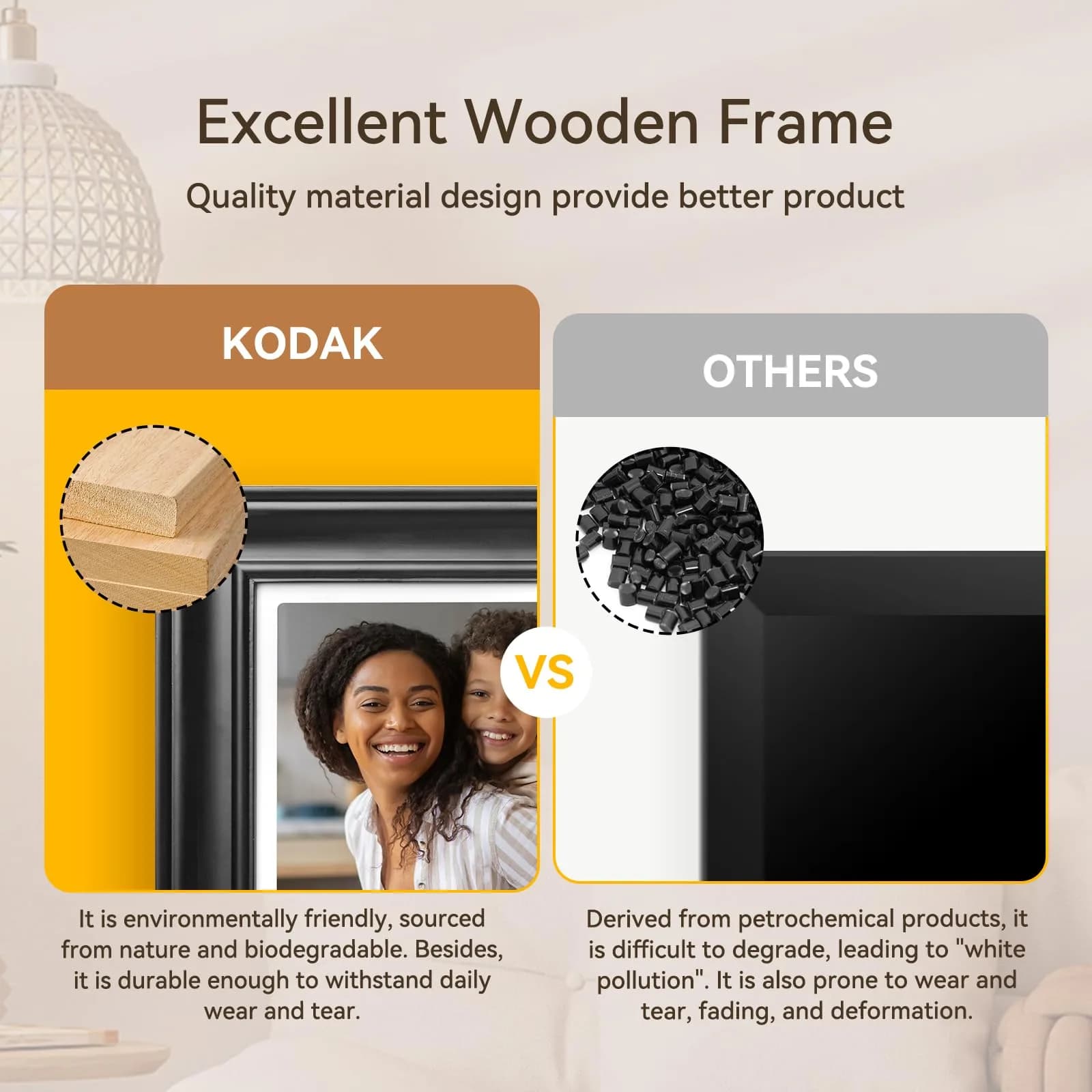 KODAK 10.1 Inch WiFi Digital Picture Frame - Black, HD IPS Touchscreen with 32GB Storage - view 3