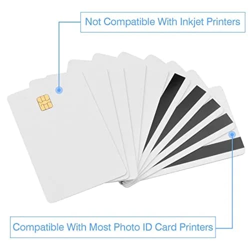 CAETOUNG SLE4442 Chip Cards with HiCo Magnetic Stripe, 10 Pack | Secure Data Storage & Access Control thumbnail 5