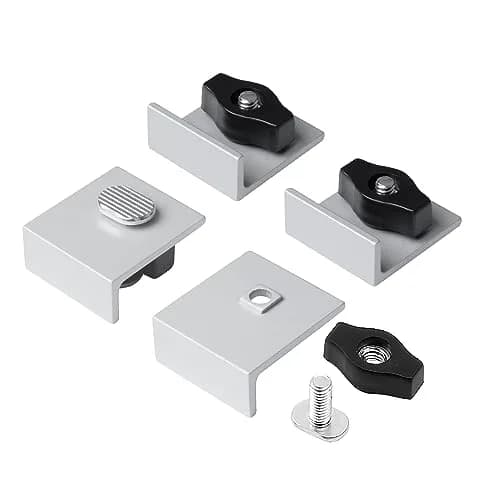POWERTEC 71821 Bi-Directional Short Stop Kit, 4PK | T-Track Stop Block for Woodworking, Sanding, and Routing thumbnail 1
