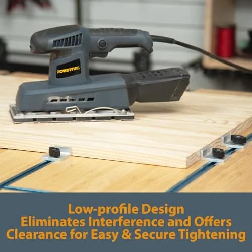 POWERTEC 71821 Bi-Directional Short Stop Kit, 4PK | T-Track Stop Block for Woodworking, Sanding, and Routing thumbnail 7